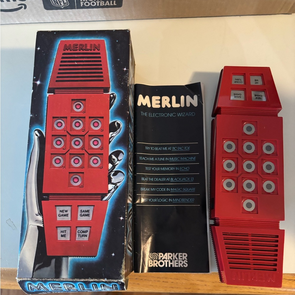Vintage Origi Merlin, The Electronic Wizard Handheld Game 1978 - Tested & Works!